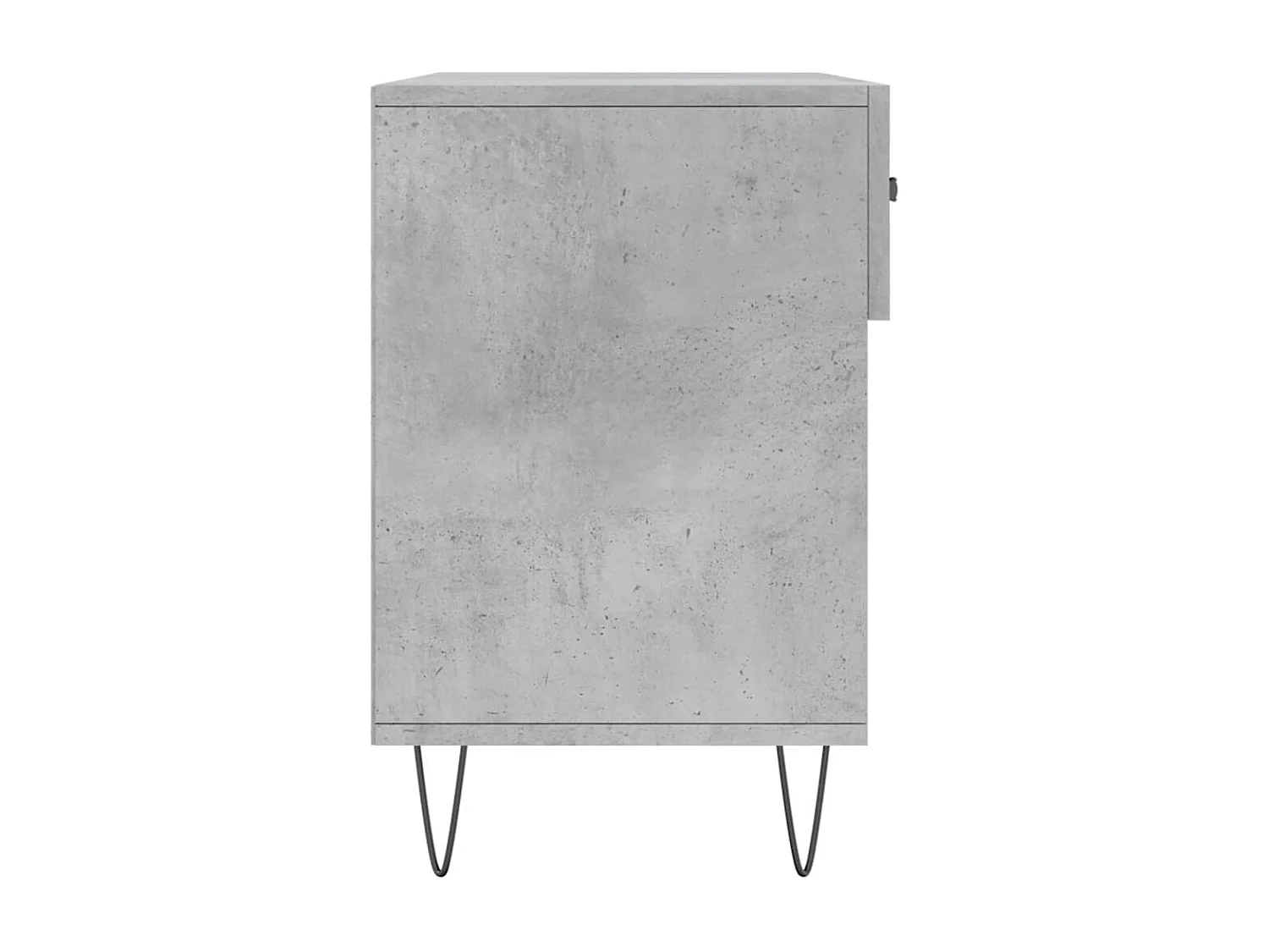 Banc à chaussures gris béton 102x35x55 bois d'ingénierie