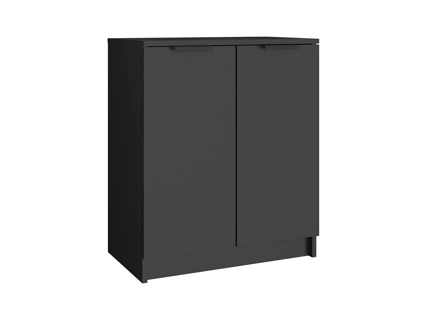 Armoire à chaussures Noir 59x35x70 bois d'ingénierie