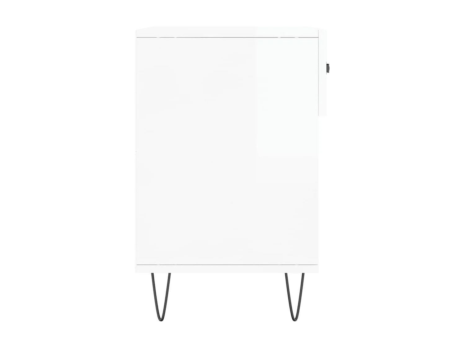 Banc à chaussures blanc brillant 102x35x55 bois d'ingénierie