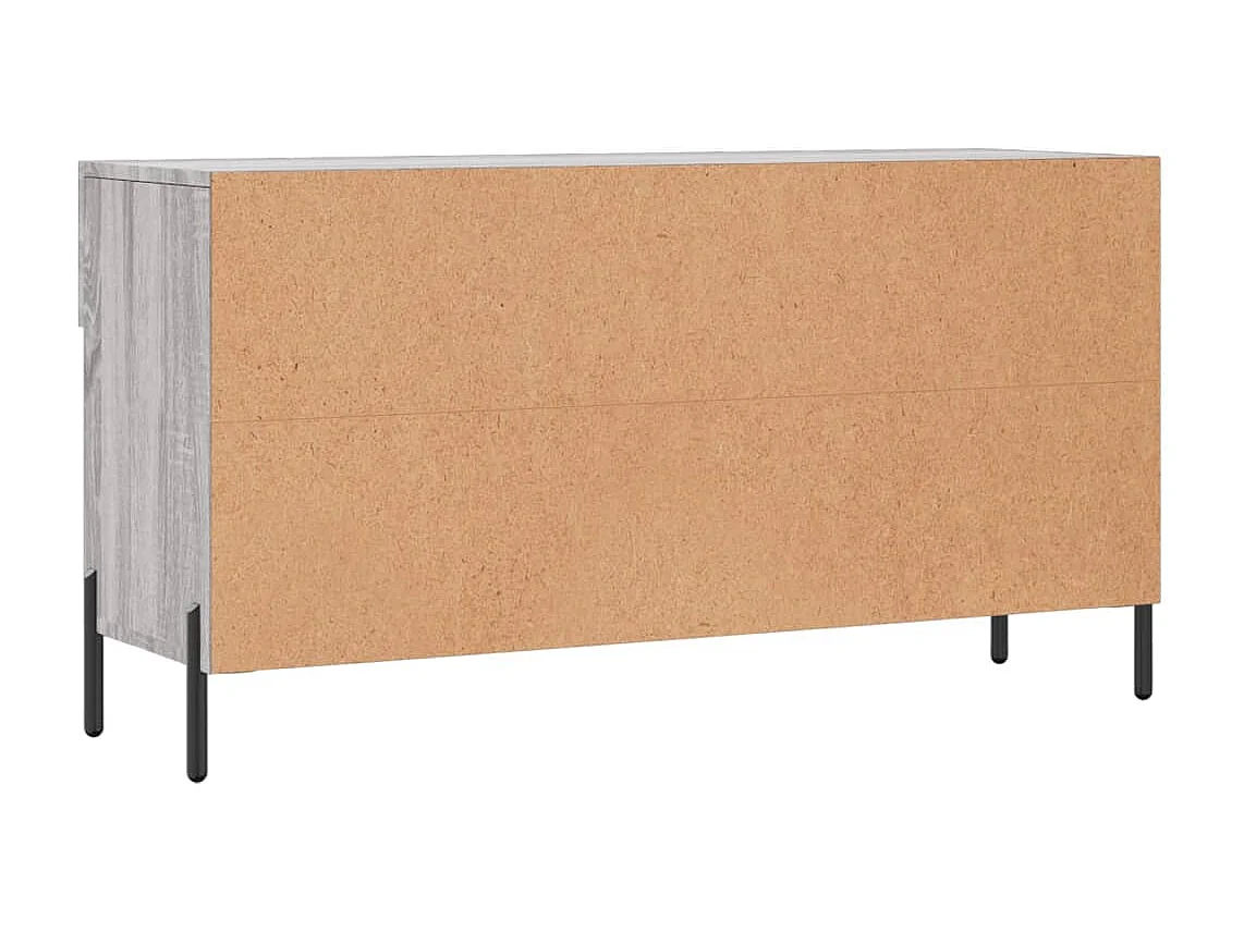 Banc à chaussures sonoma gris 102x35x55 bois d'ingénierie