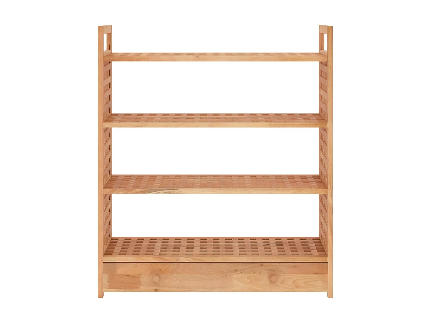 Meuble à chaussures avec tiroir 70x27x81 Bois massif de noyer