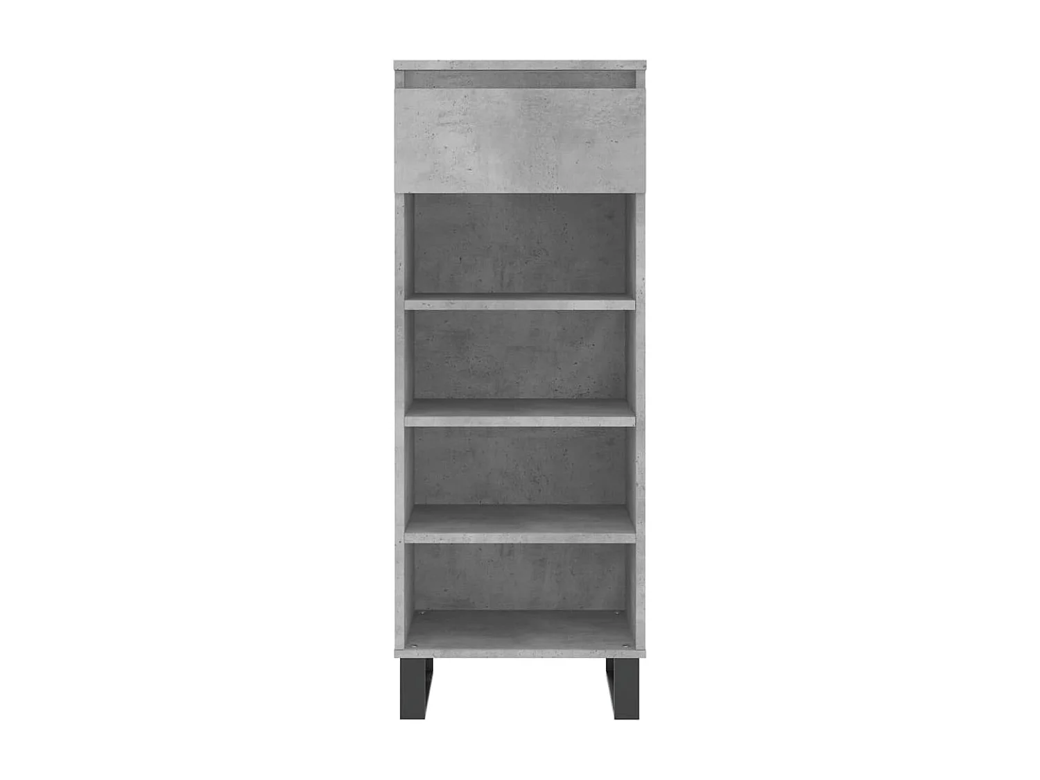 Armoire à chaussures Gris béton 40x36x105 Bois d'ingénierie