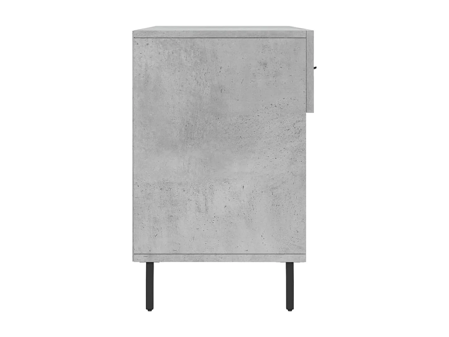 Banc à chaussures gris béton 102x35x55 bois d'ingénierie