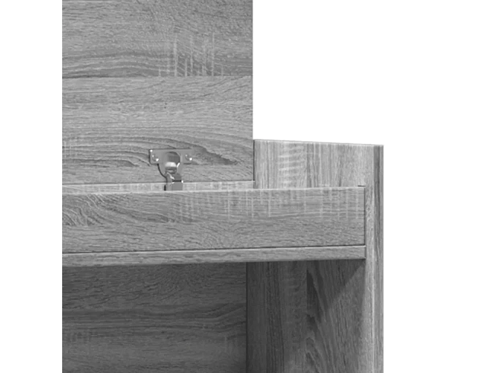 vidaXL Zapatero madera de ingeniería gris Sonoma 100,5x28x100 cm