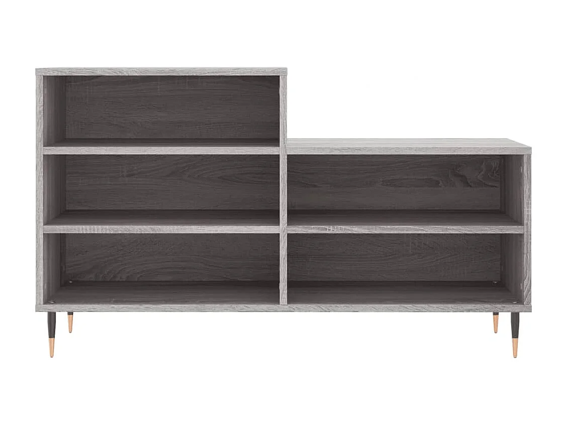 Armoire à chaussures Sonoma gris 102x36x60 Bois d'ingénierie