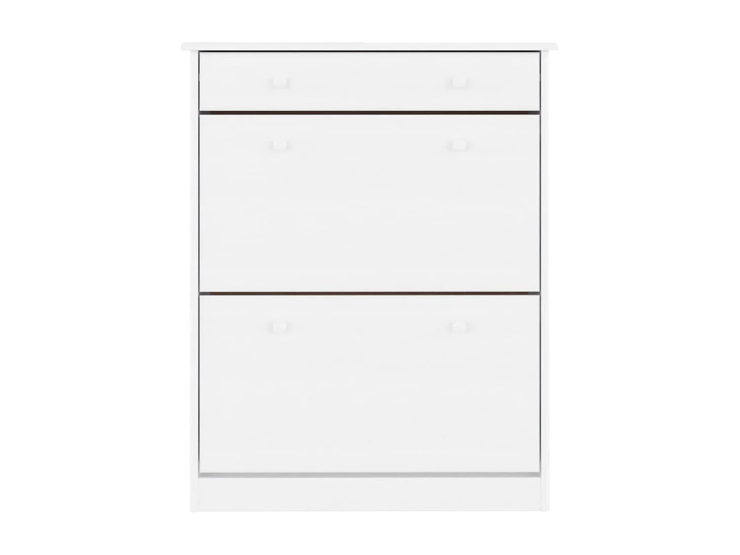 Armoire à chaussures ALTA blanc 77x35x96 bois massif de pin