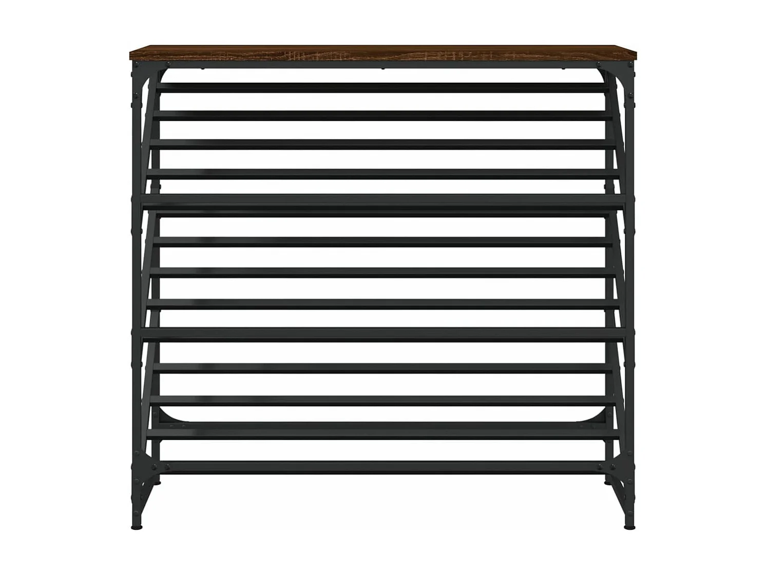 Étagère à chaussures chêne marron 90x30x85 bois d'ingénierie