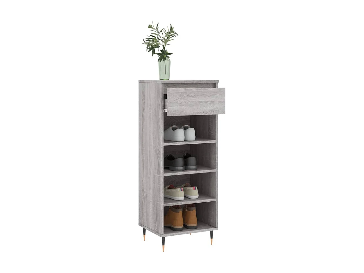 Armoire à chaussures Sonoma gris 40x36x105 Bois d'ingénierie