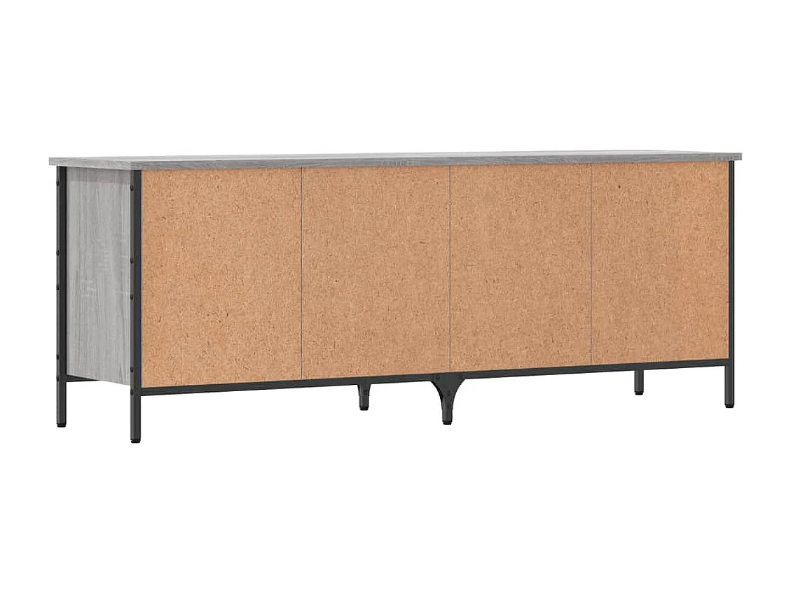 Armoire à chaussures sonoma gris 131x35x50 bois d'ingénierie