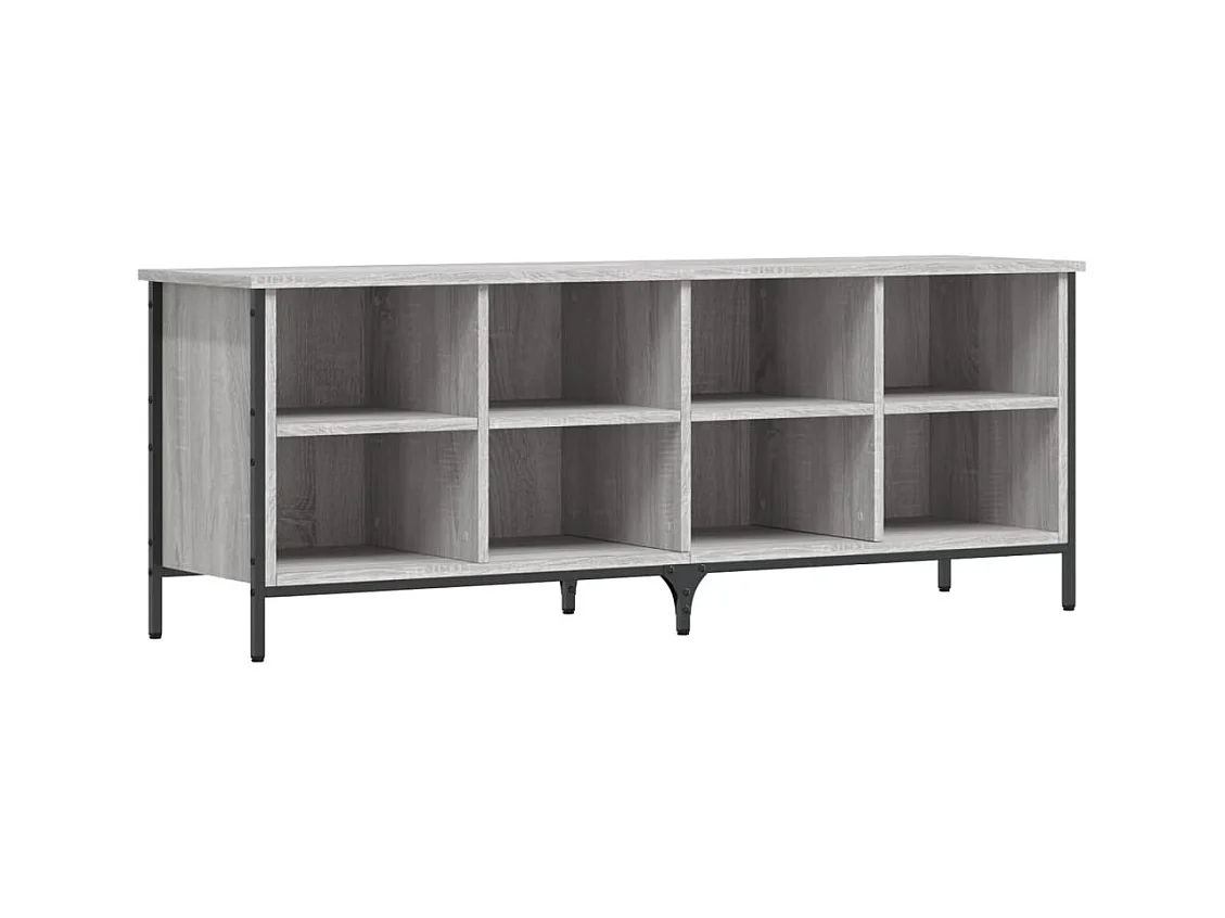 Armoire à chaussures sonoma gris 131x35x50 bois d'ingénierie
