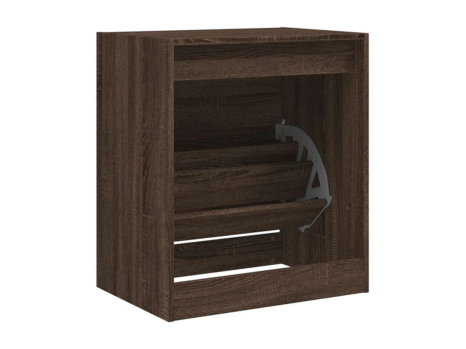 Armoire à chaussures chêne marron 60x42x69 bois ingénierie