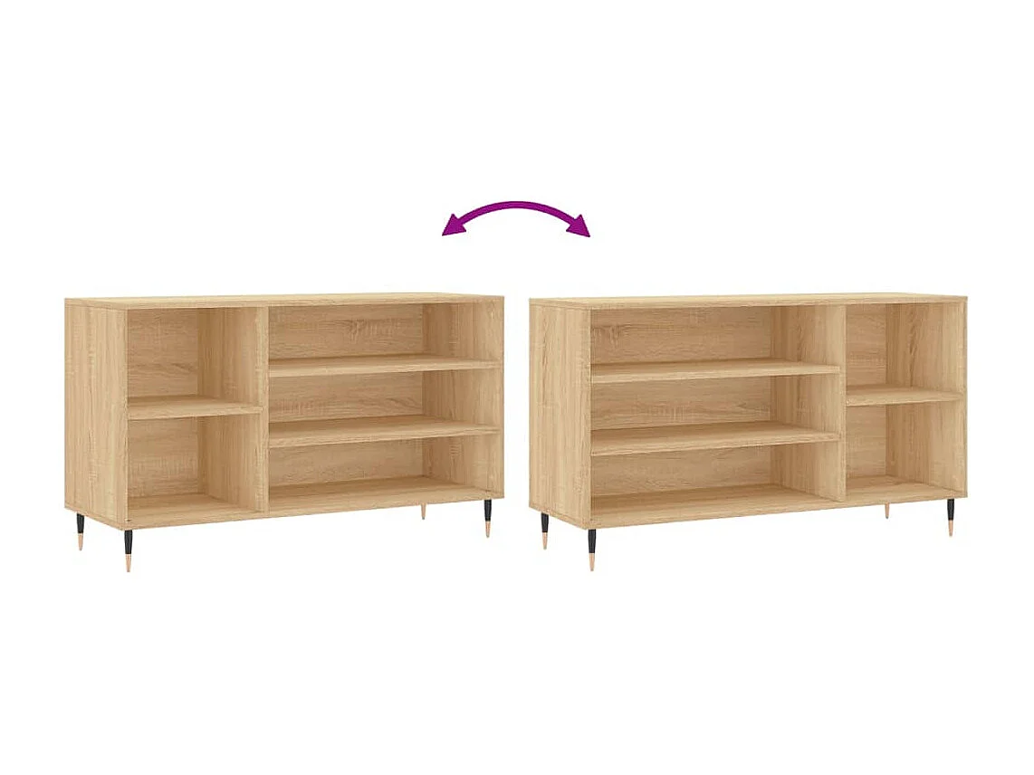 Armoire à chaussures Chêne sonoma 102x36x60 Bois d'ingénierie