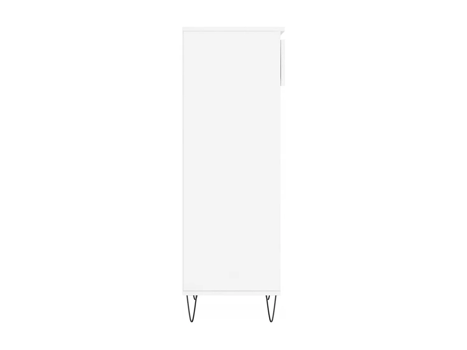 Armoire à chaussures Blanc brillant 40x36x105 Bois ingénierie