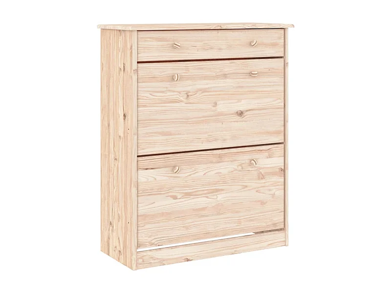 Armoire à chaussures ALTA 77x35x96 bois massif de pin