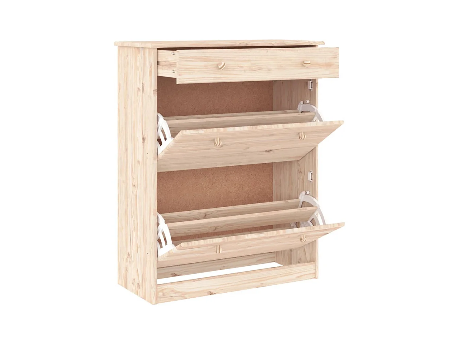 Armoire à chaussures ALTA 77x35x96 bois massif de pin