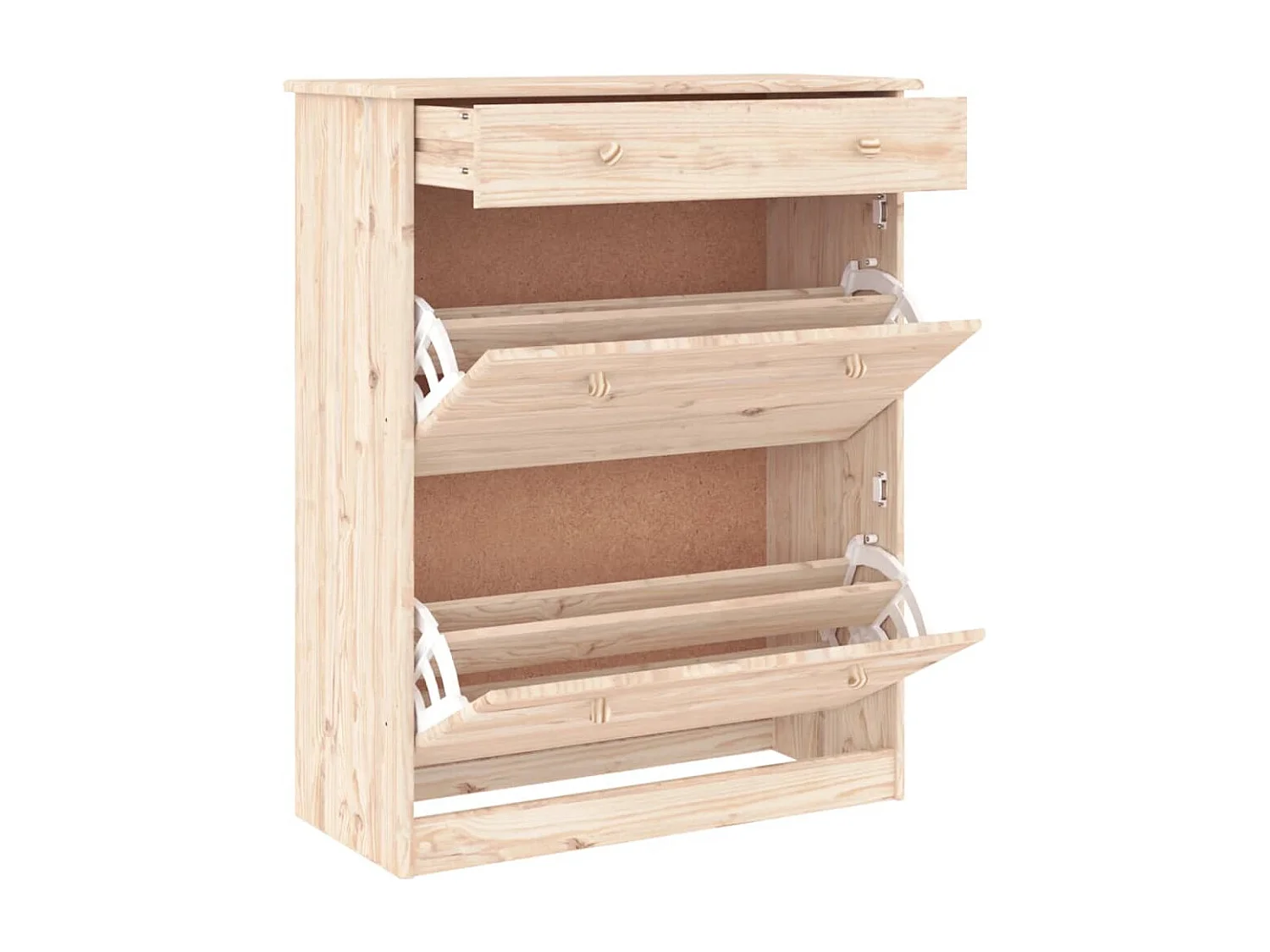 Armoire à chaussures ALTA 77x35x96 bois massif de pin