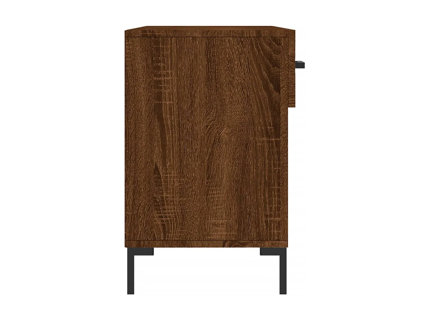 Banc à chaussures chêne marron 102x35x55 bois d'ingénierie