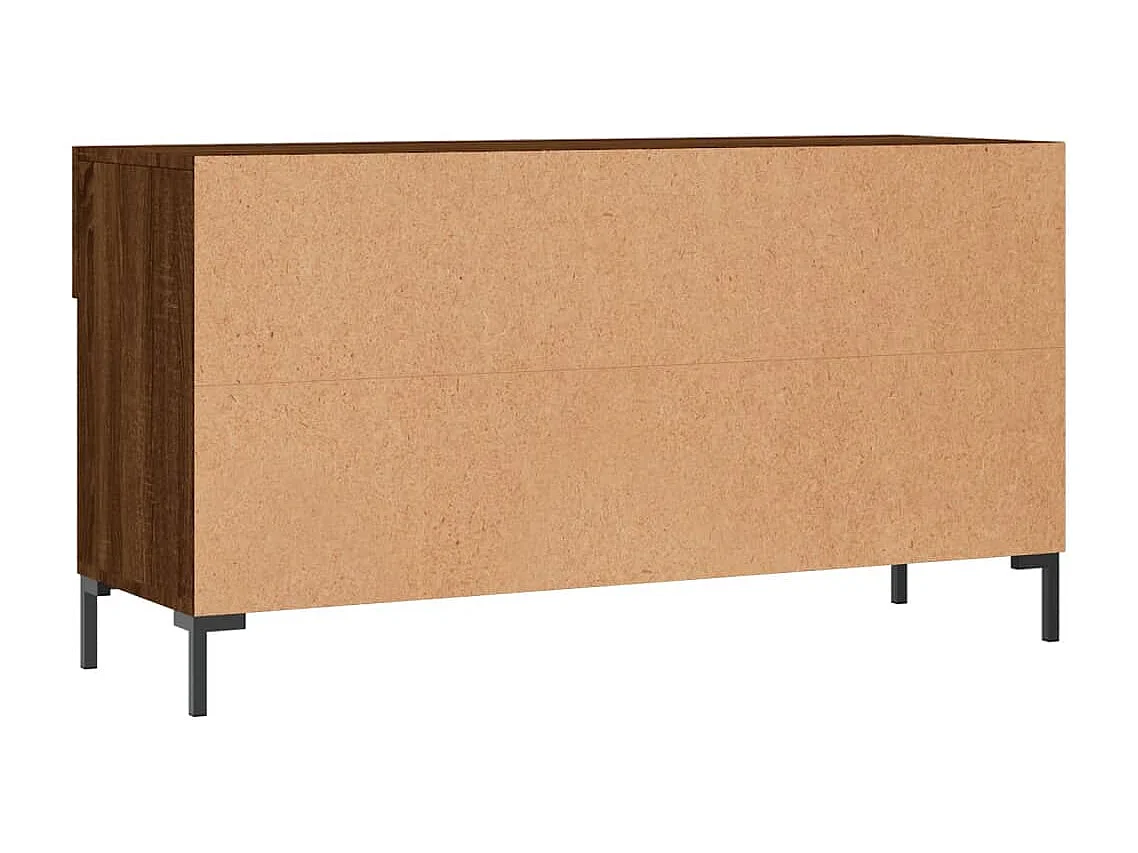 Banc à chaussures chêne marron 102x35x55 bois d'ingénierie