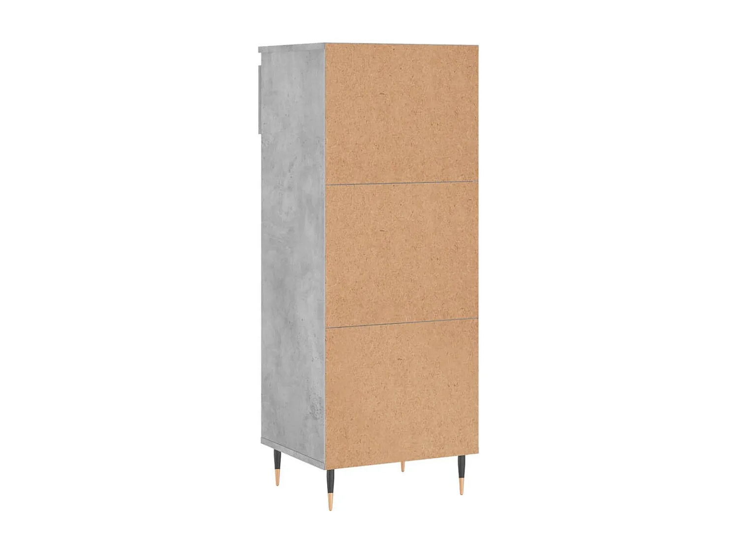 Armoire à chaussures Gris béton 40x36x105 Bois d'ingénierie