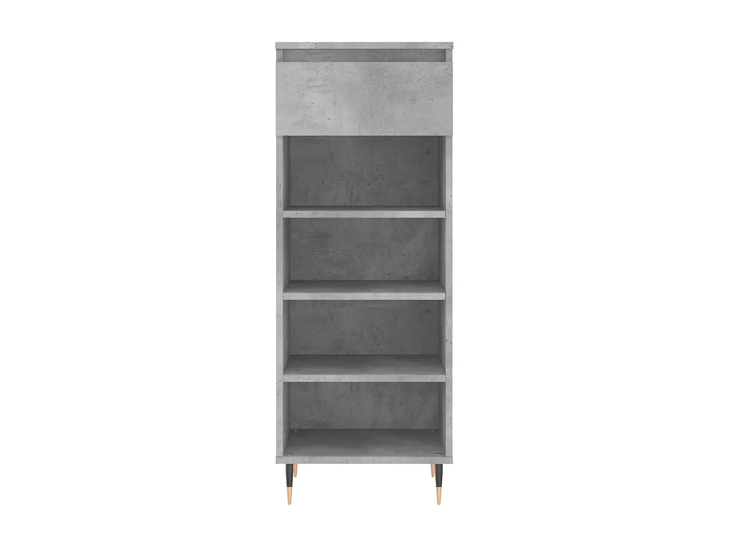 Armoire à chaussures Gris béton 40x36x105 Bois d'ingénierie