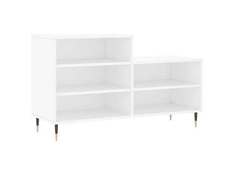 Armoire à chaussures Blanc 102x36x60 Bois d'ingénierie