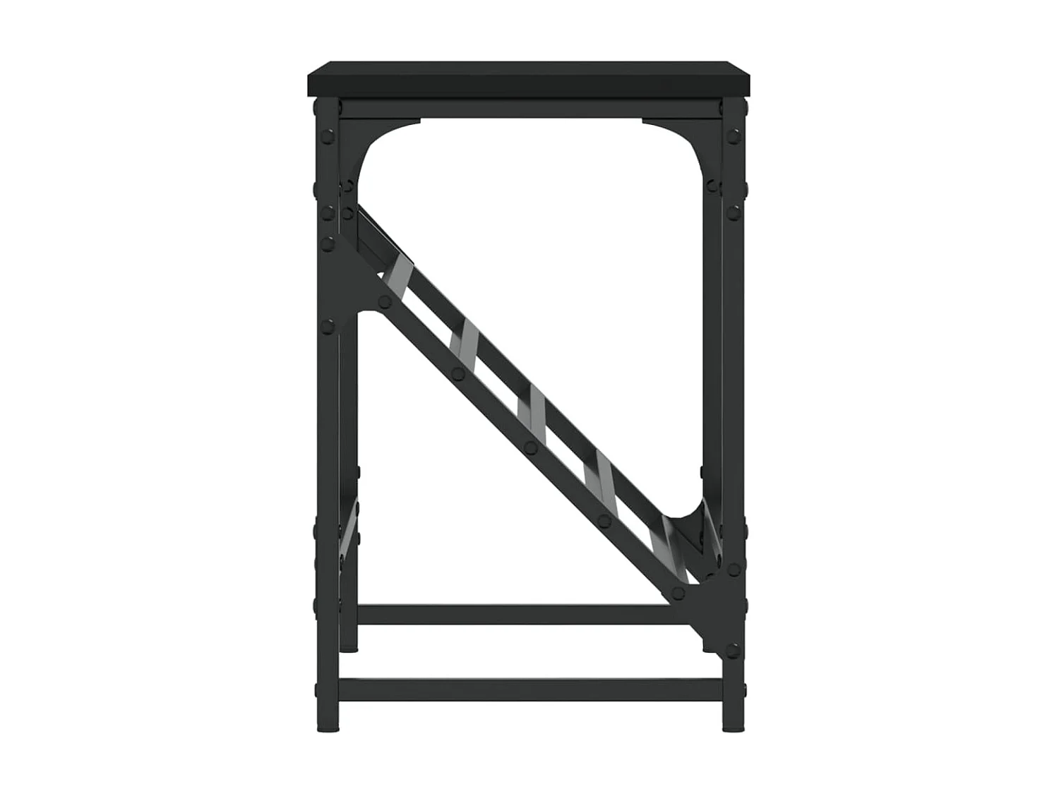 Étagère à chaussures noir 60x30x45 bois d'ingénierie