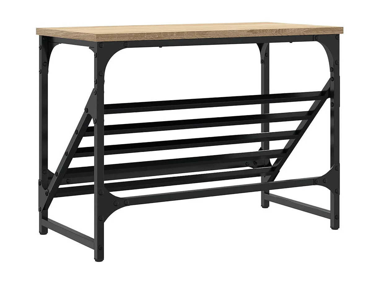 Étagère à chaussures chêne sonoma 60x30x45 bois d'ingénierie