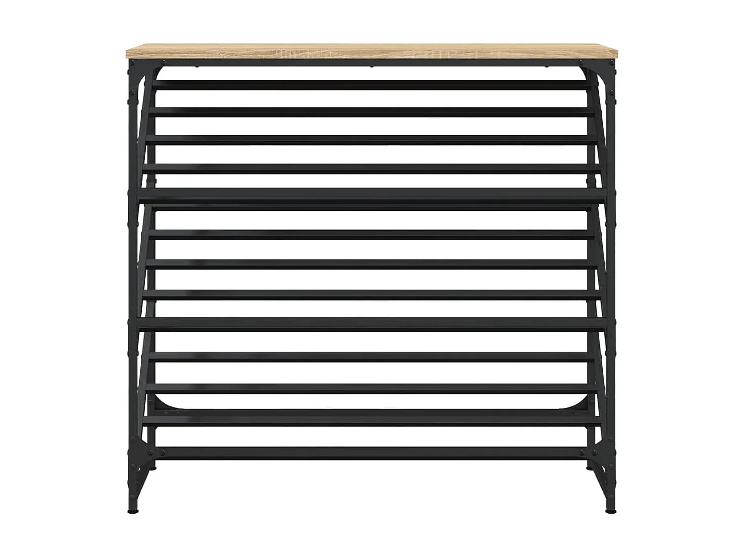 Étagère à chaussures chêne sonoma 90x30x85 bois d'ingénierie