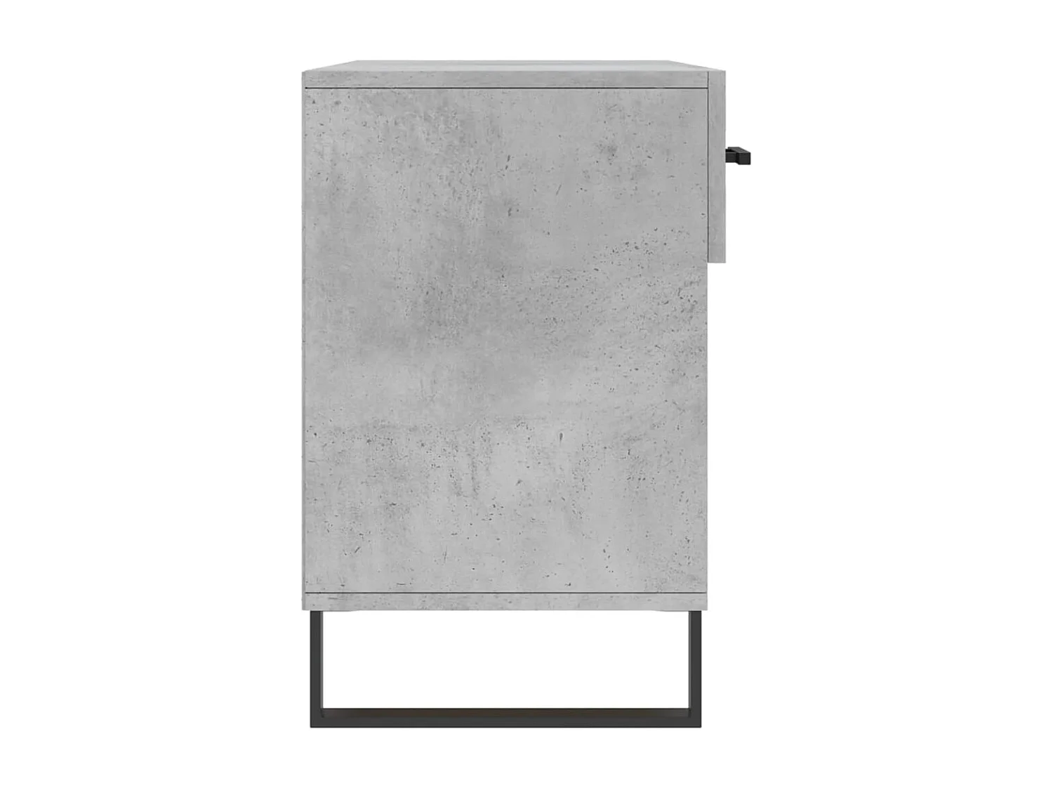 Banc à chaussures gris béton 102x35x55 bois d'ingénierie