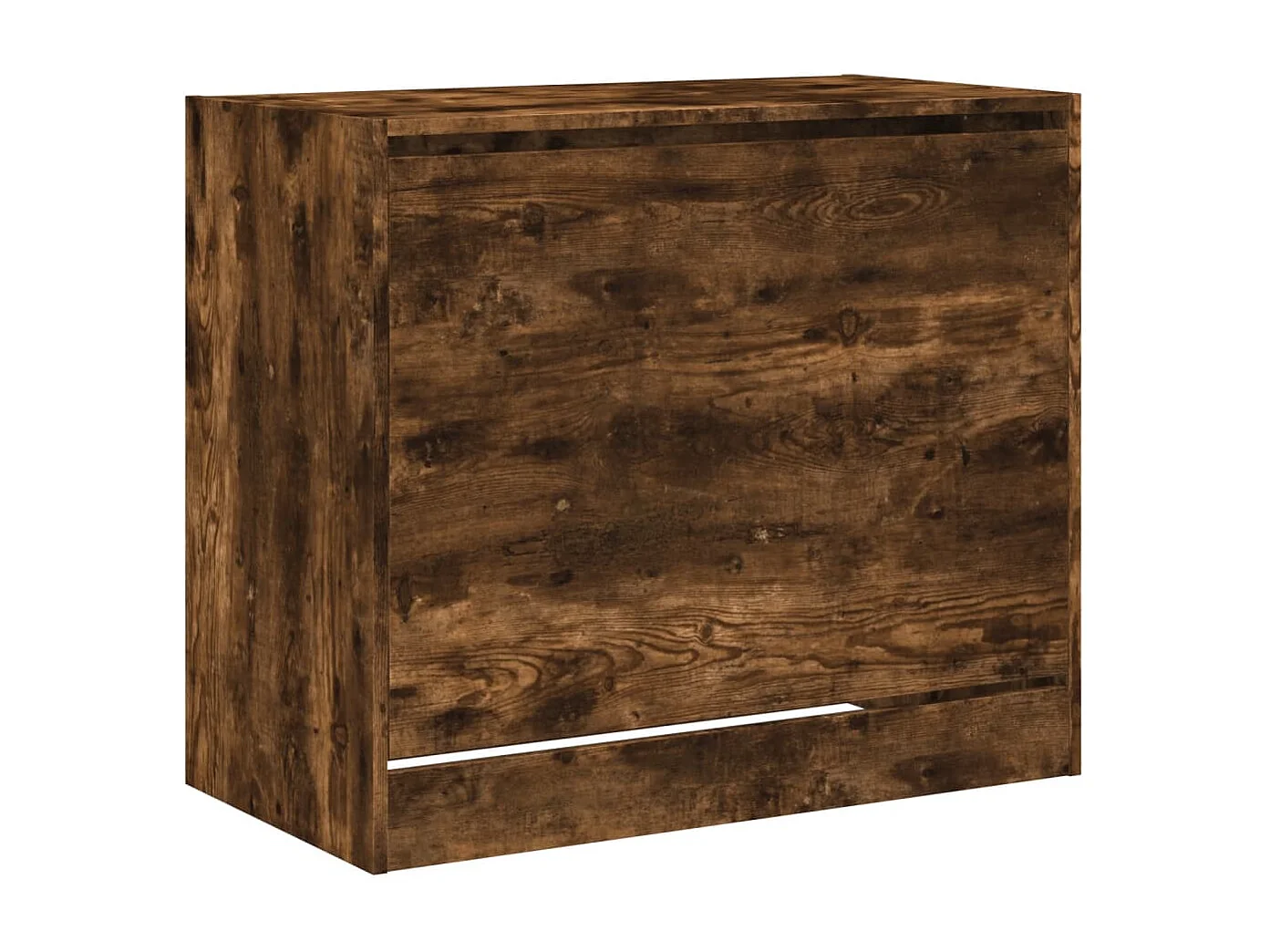 Armoire à chaussures chêne fumé 80x42x69 bois d'ingénierie