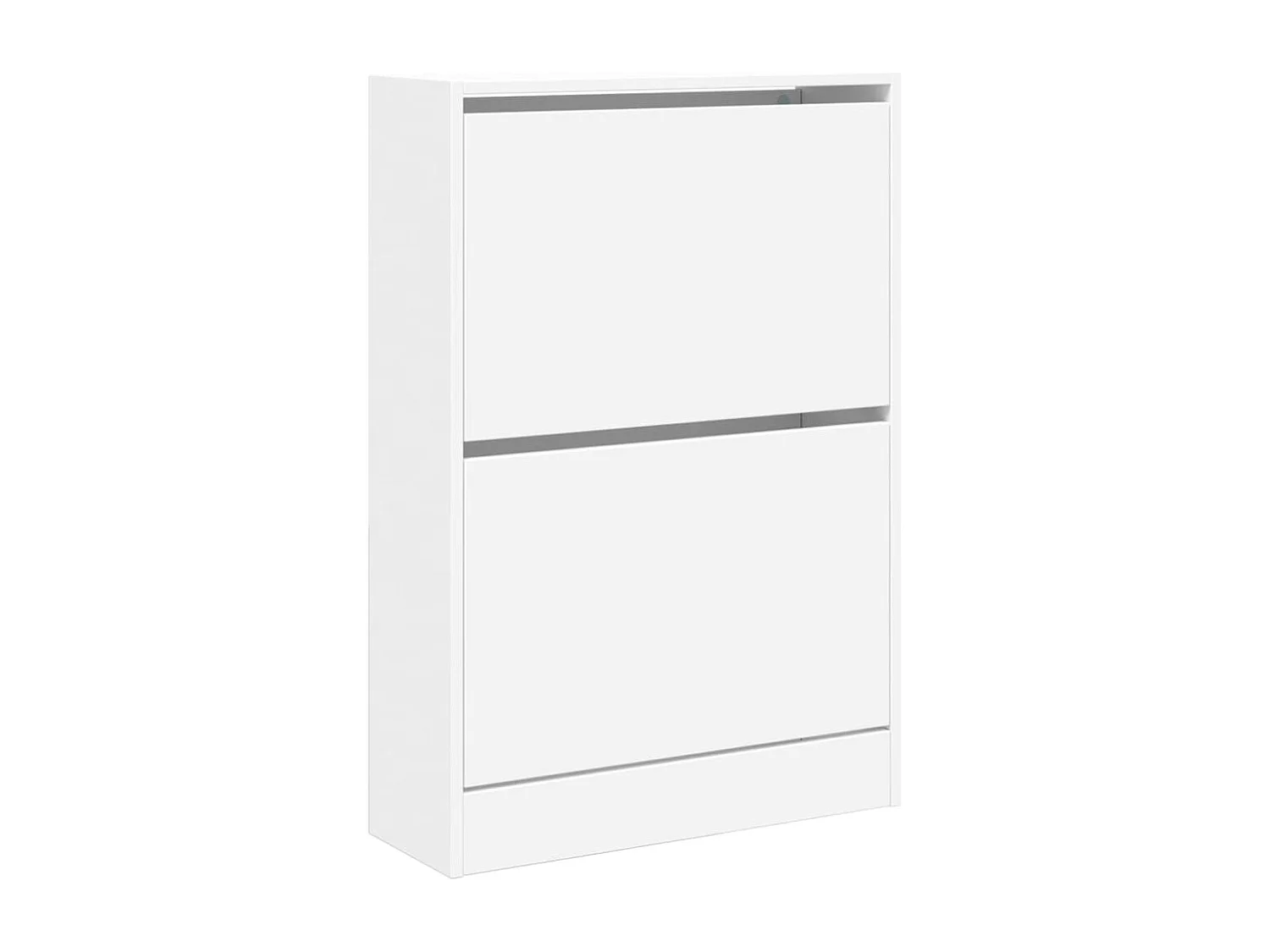 Armoire à chaussures blanc 60x21x87,5 bois d'ingénierie