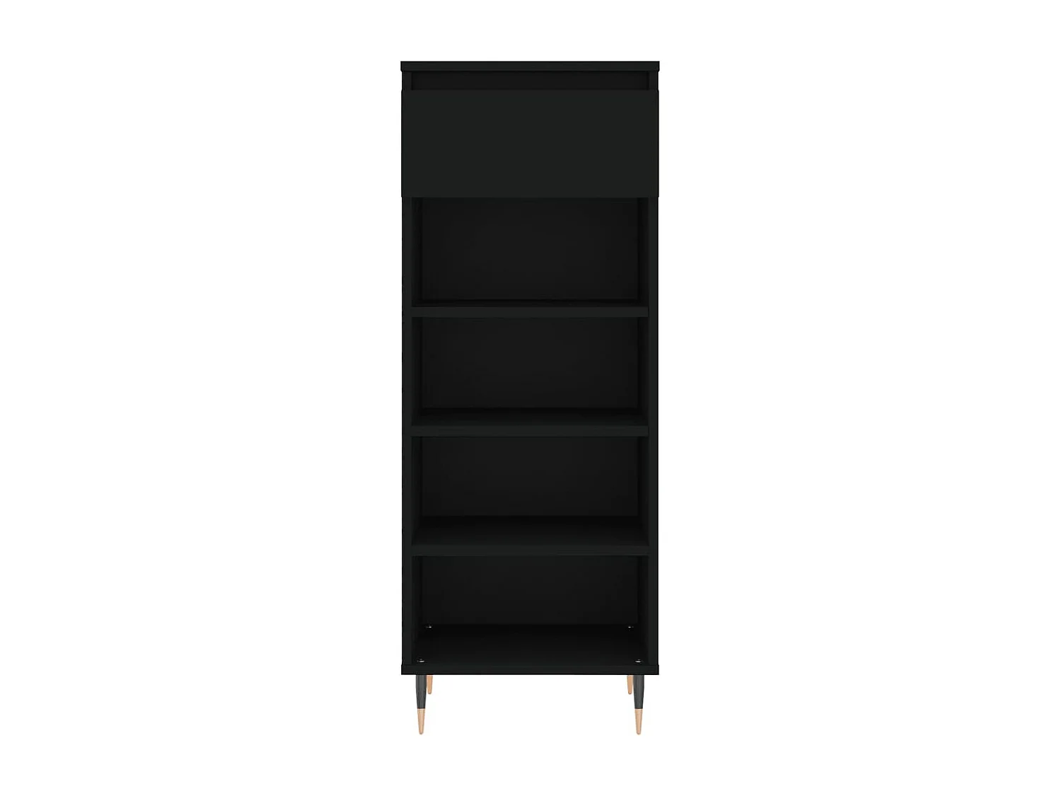 Armoire à chaussures Noir 40x36x105 Bois d'ingénierie