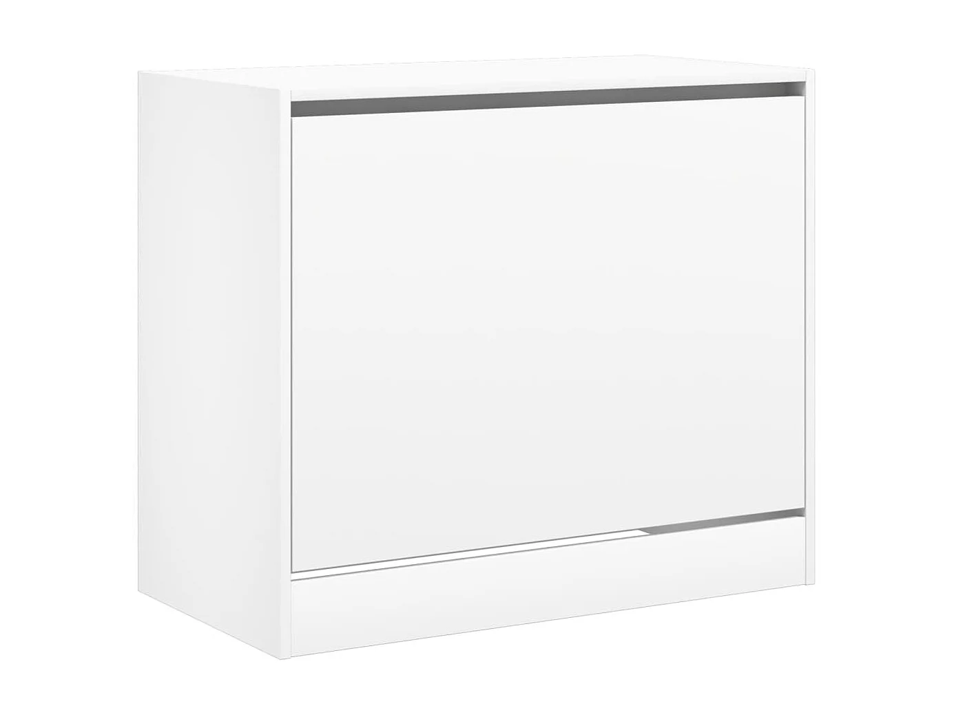 Armoire à chaussures blanc 80x42x69 bois d'ingénierie