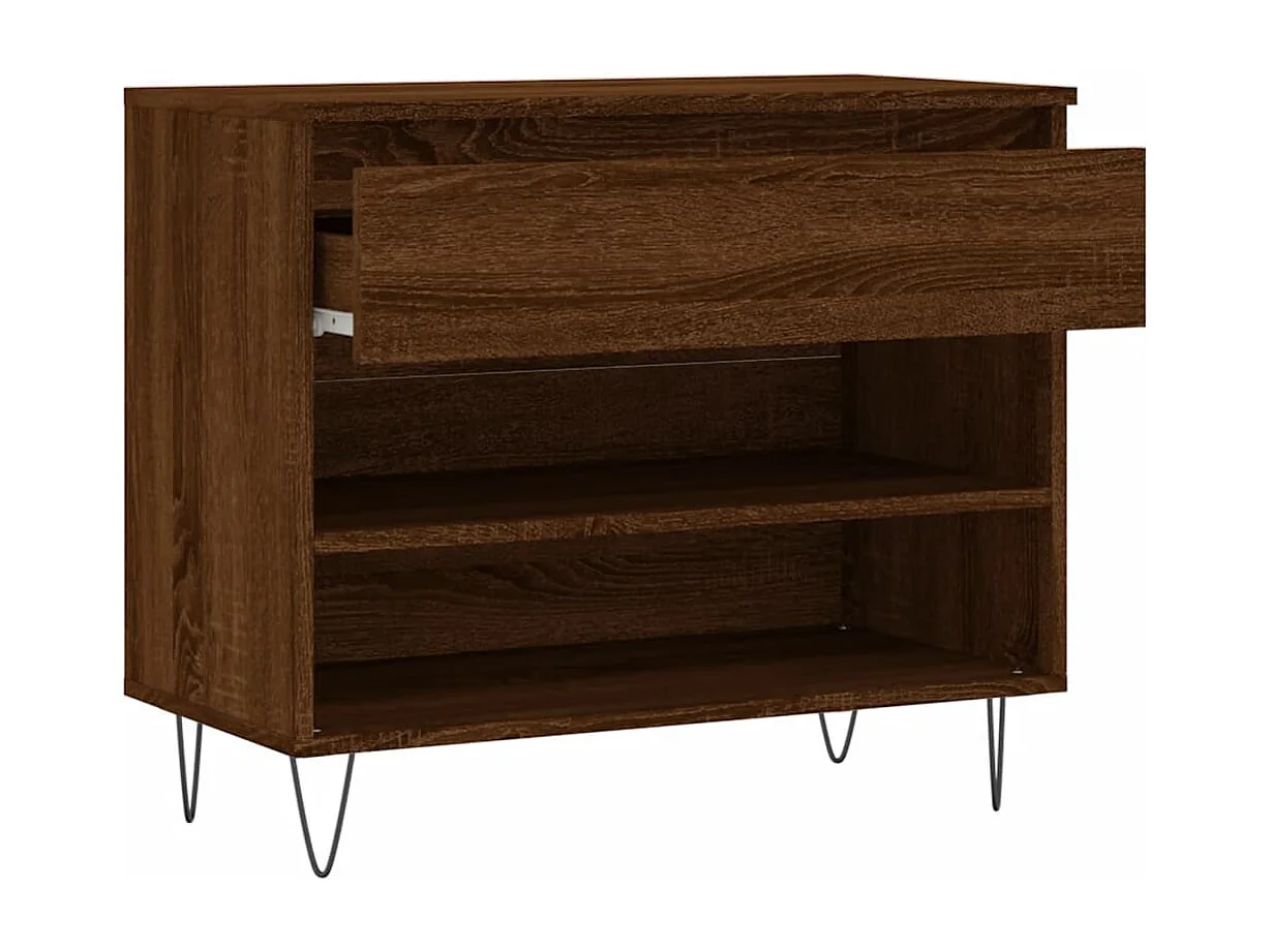 Armoire à chaussures Chêne marron 70x36x60 Bois d'ingénierie