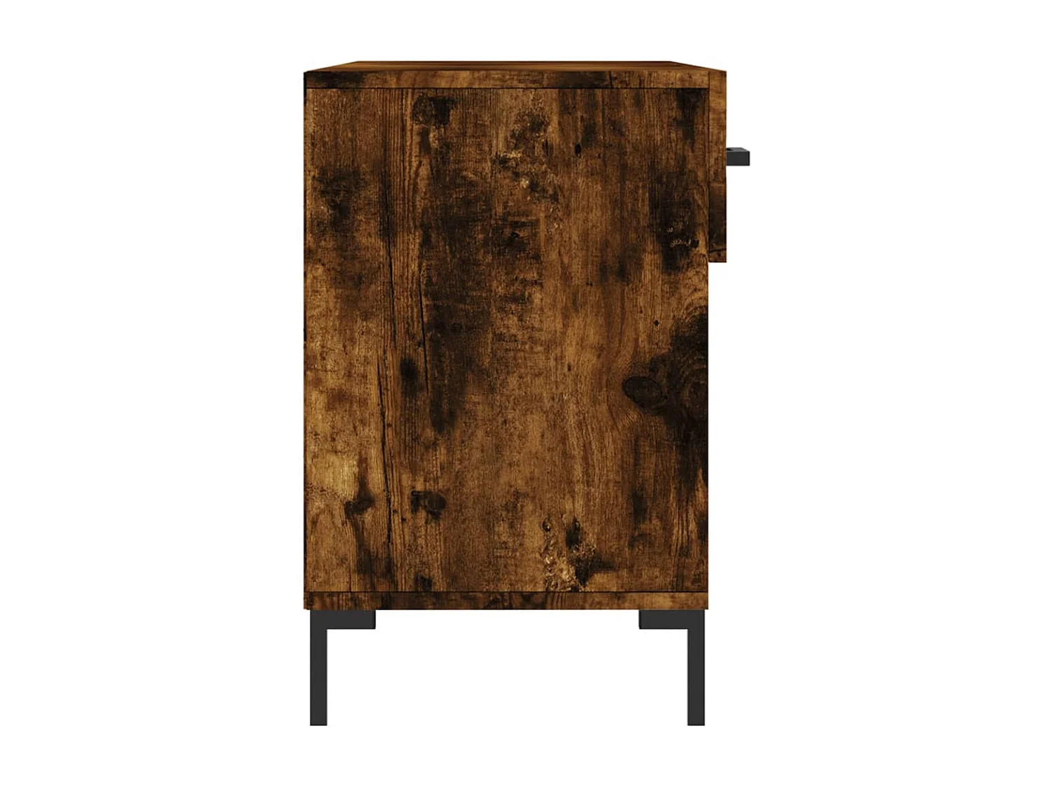 Banc à chaussures chêne fumé 102x35x55 bois d'ingénierie