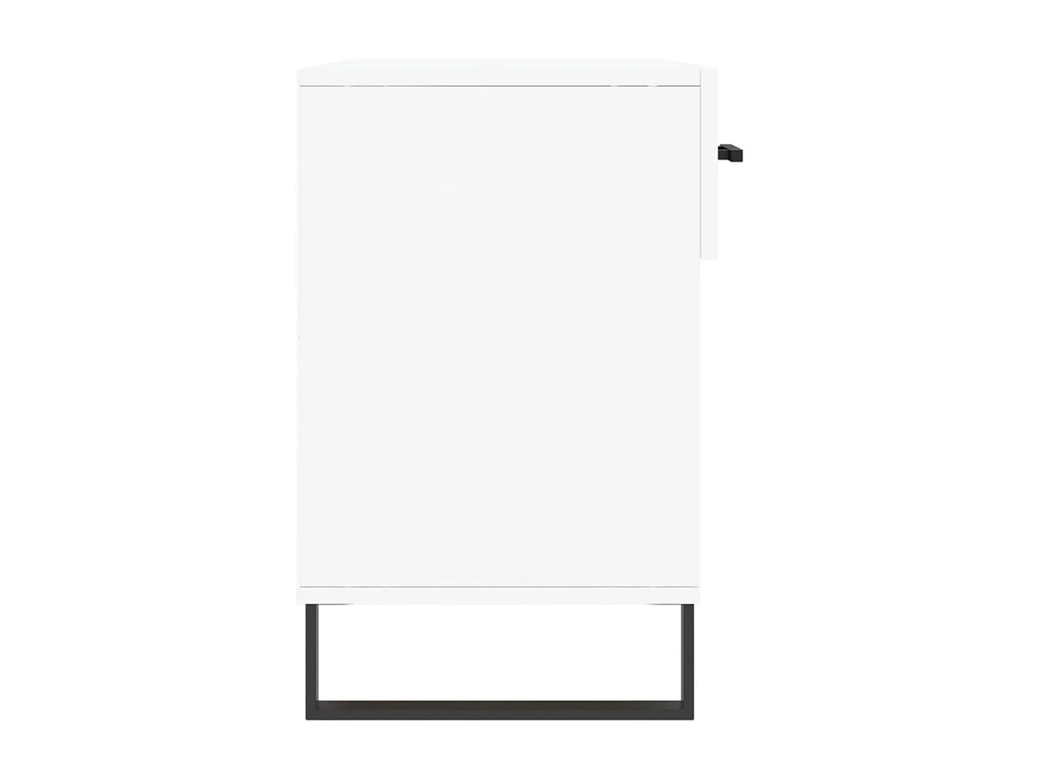 Banc à chaussures blanc 102x35x55 bois d'ingénierie