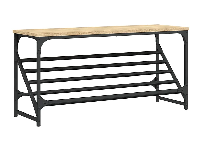 Étagère à chaussures chêne sonoma 90x30x45 bois d'ingénierie