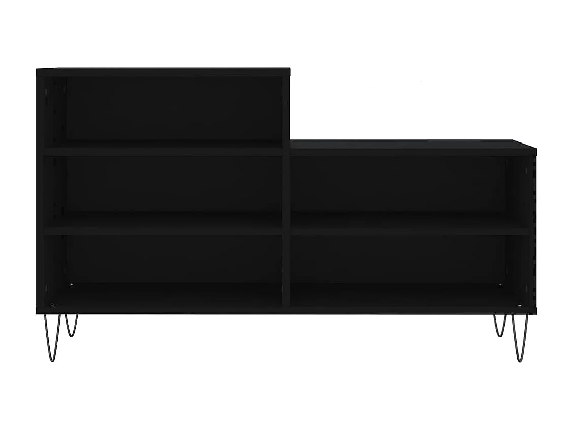 Armoire à chaussures Noir 102x36x60 Bois d'ingénierie
