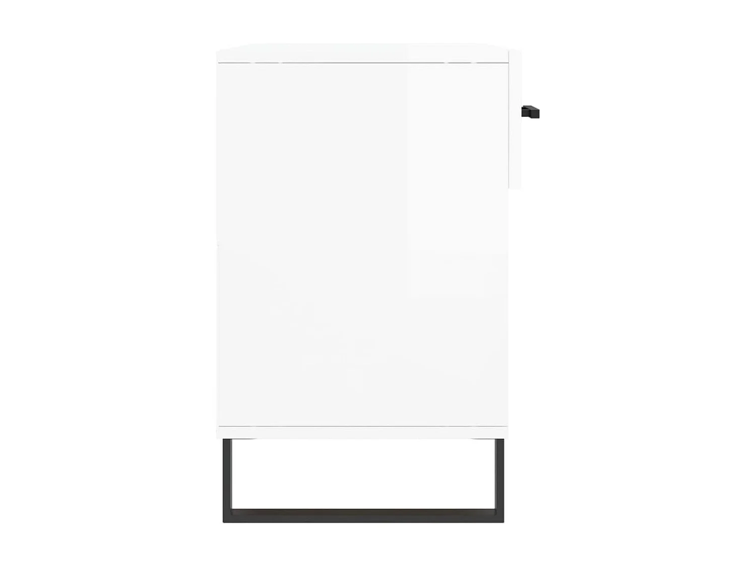 Banc à chaussures blanc brillant 102x35x55 bois d'ingénierie