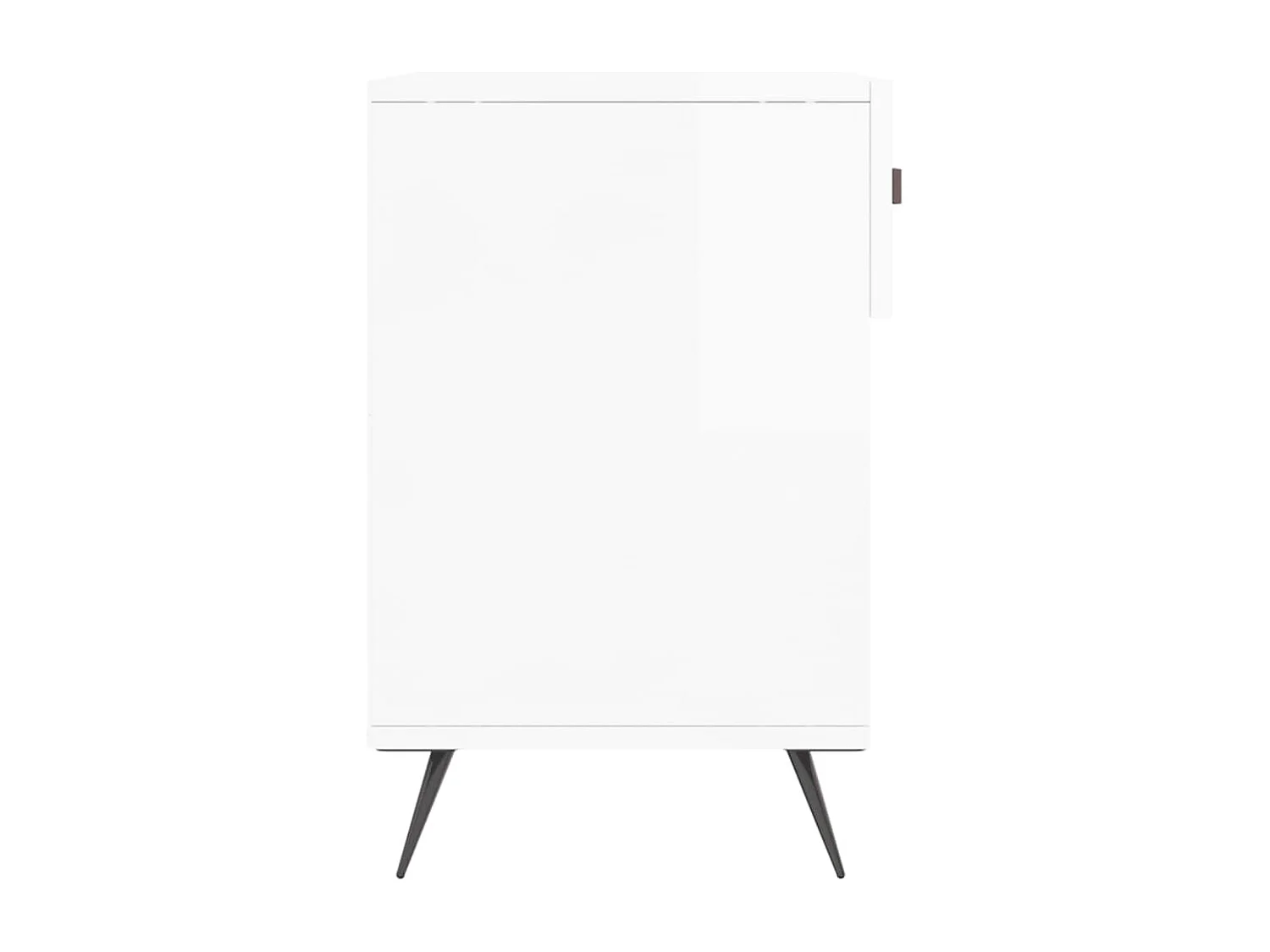 Banc à chaussures blanc brillant 102x35x55 bois d'ingénierie