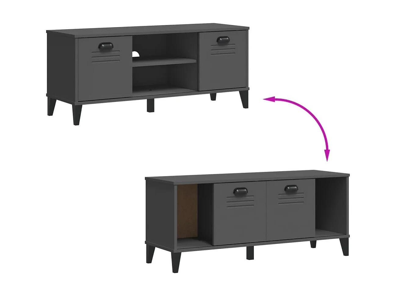 Banc à chaussures VIKEN 106x35x45 bois massif de pin