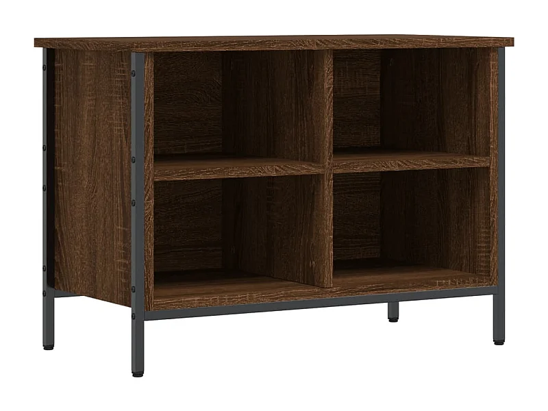 Armoire à chaussures chêne marron 69x35x50 bois d'ingénierie