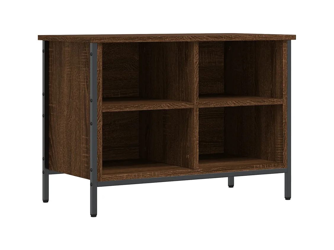 Armoire à chaussures chêne marron 69x35x50 bois d'ingénierie