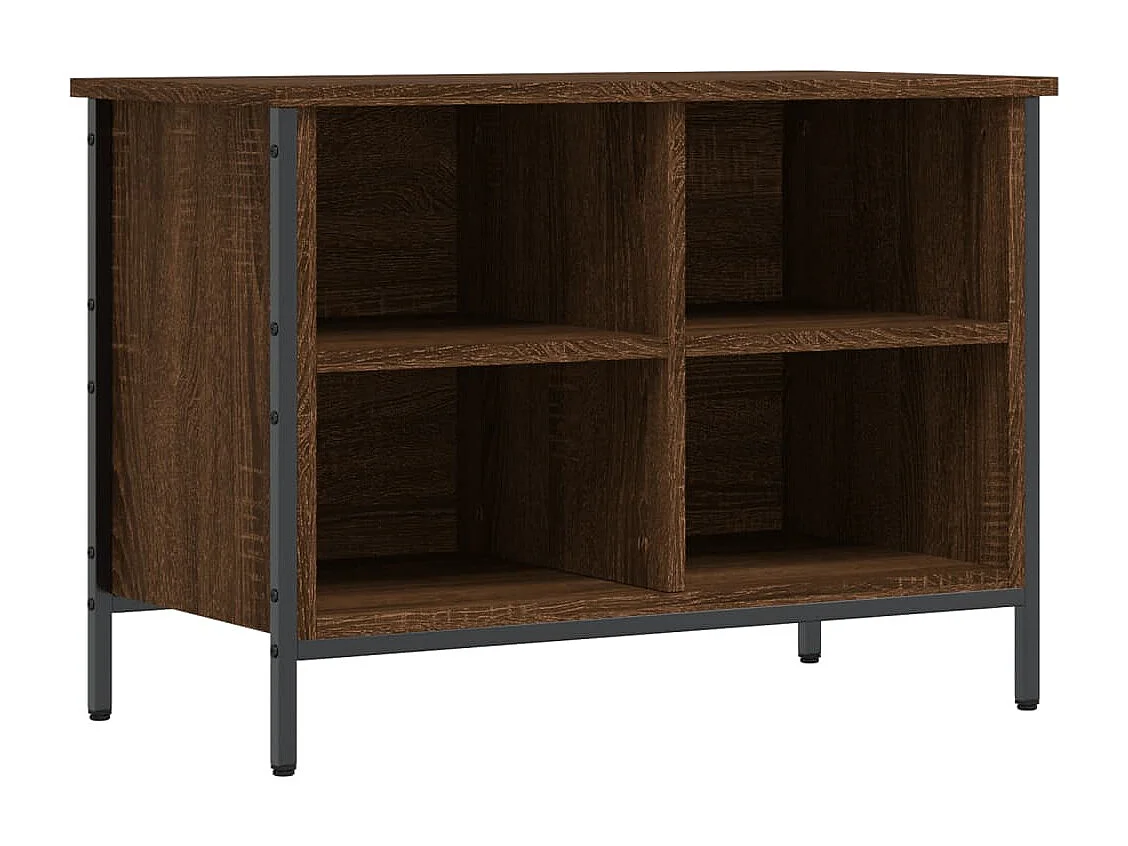 Armoire à chaussures chêne marron 69x35x50 bois d'ingénierie