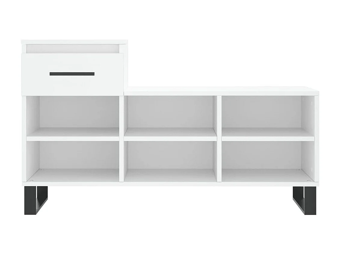 Armoire à chaussures Blanc 102x36x60 Bois d'ingénierie