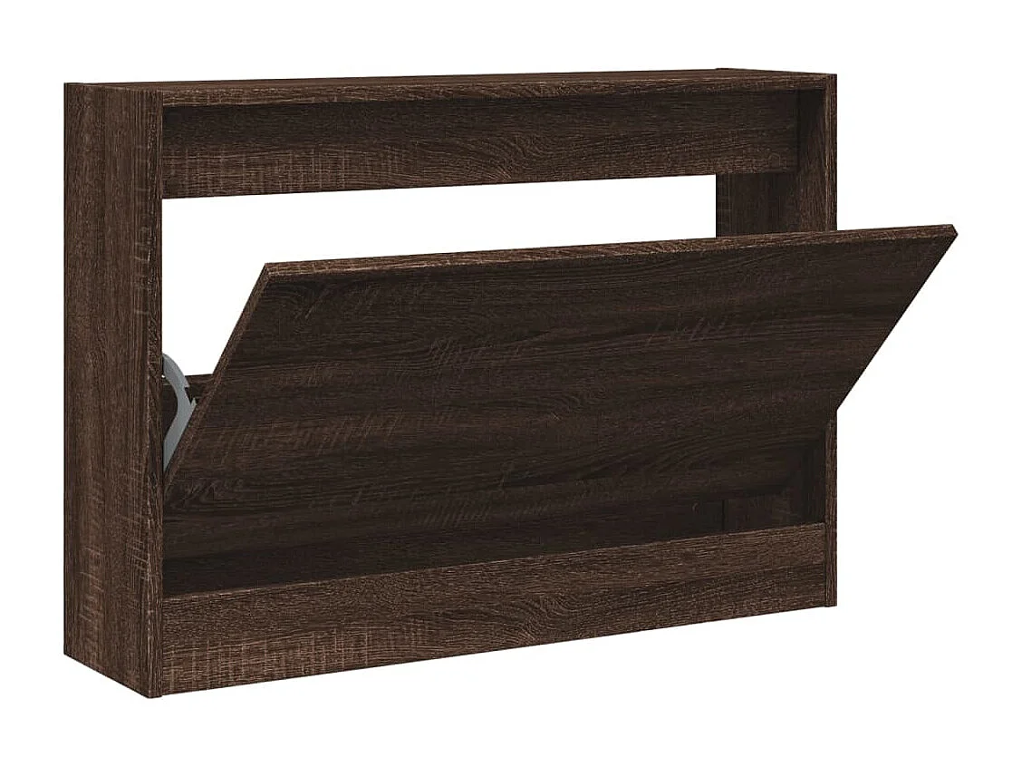 Armoire à chaussures chêne marron 80x21x57 Bois d'ingénierie