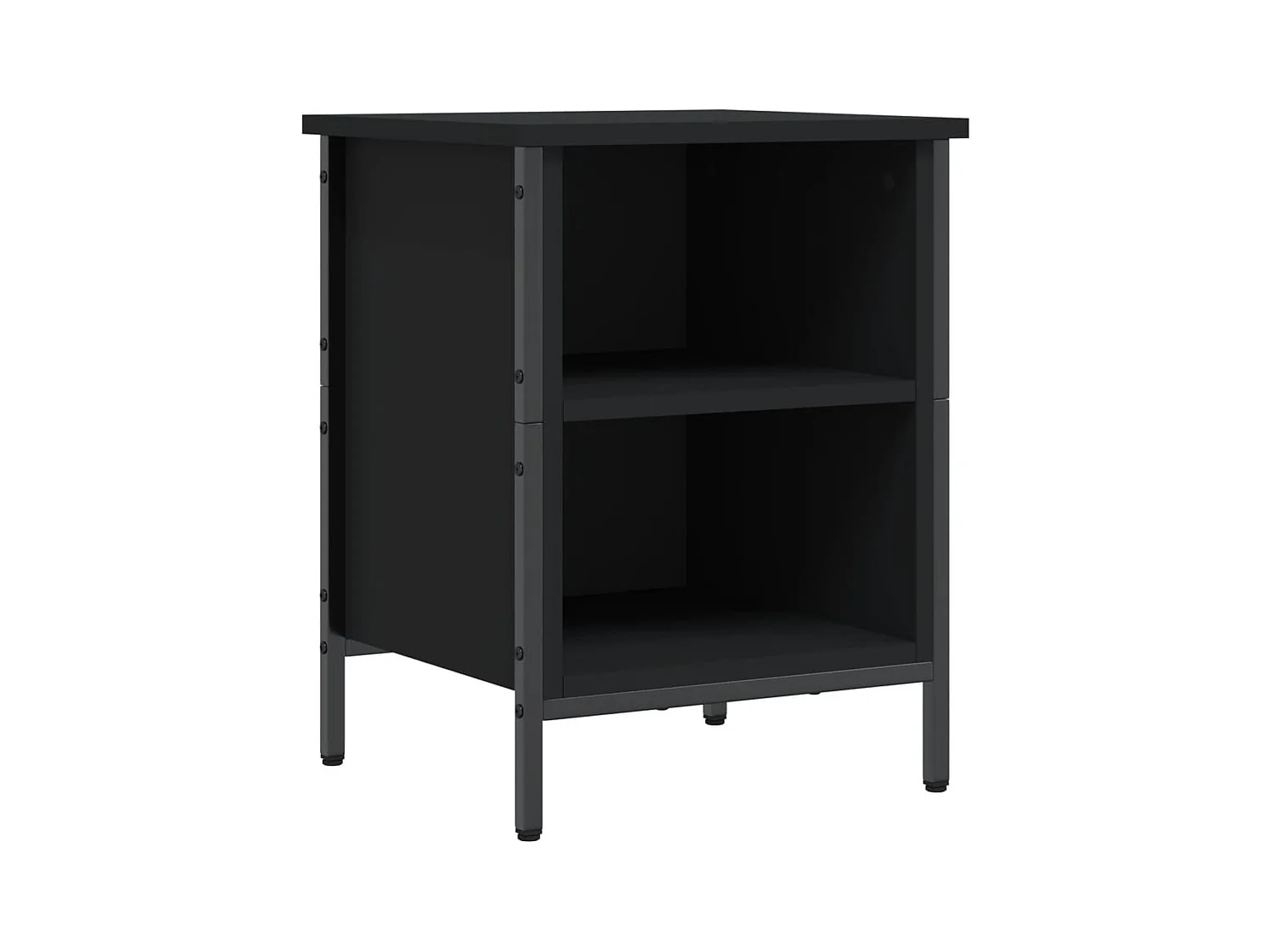 Armoire à chaussures noir 38x35x50 bois d'ingénierie