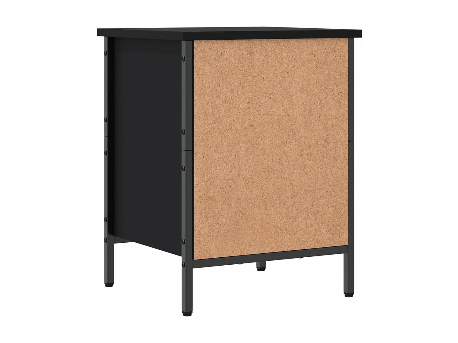 Armoire à chaussures noir 38x35x50 bois d'ingénierie