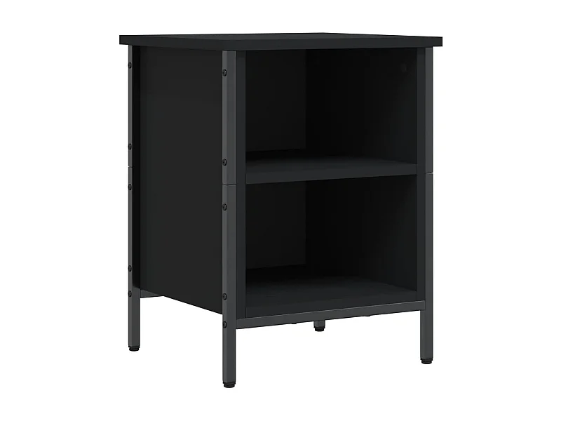 Armoire à chaussures noir 38x35x50 bois d'ingénierie