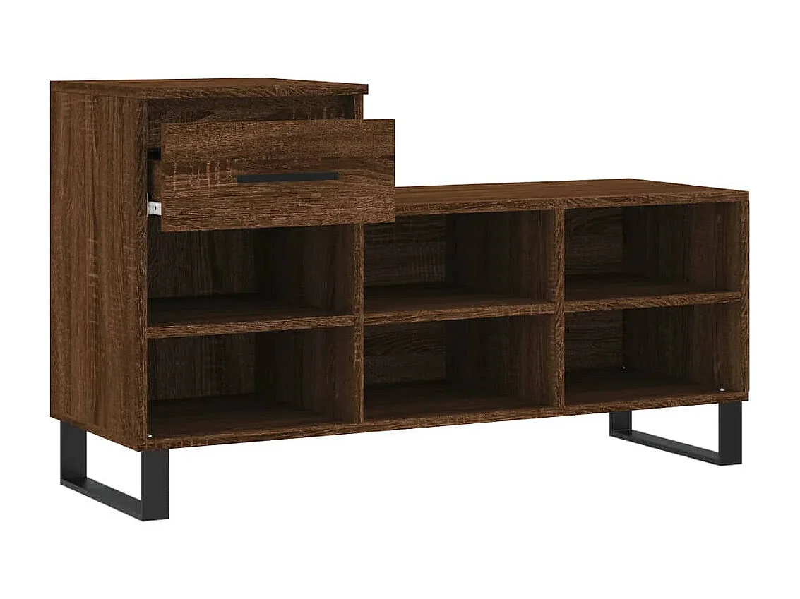 Armoire à chaussures Chêne marron 102x36x60 Bois d'ingénierie